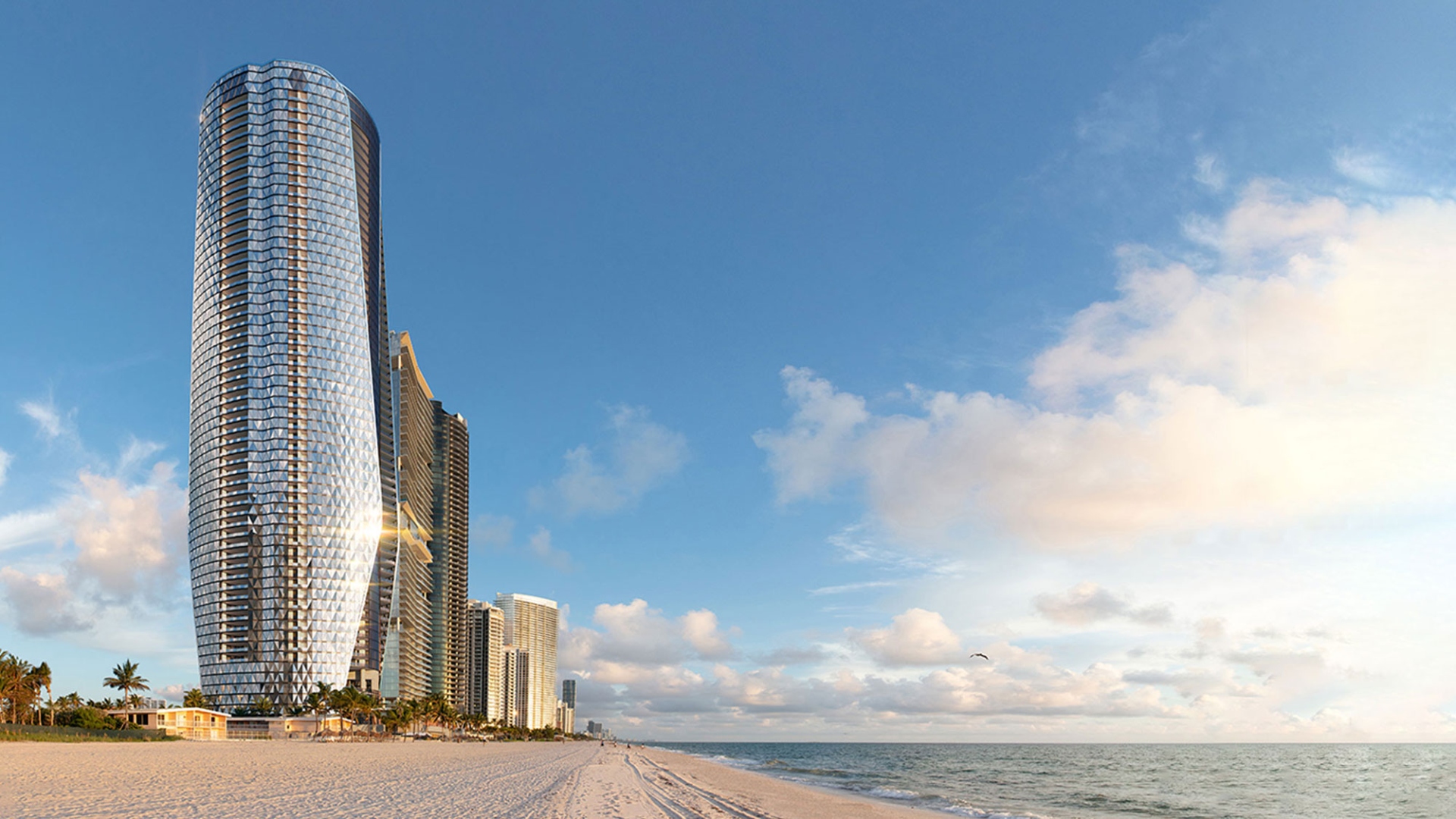 Bentley Residences Miami Sunny Isles Beach oceanfront tower exterior architecture